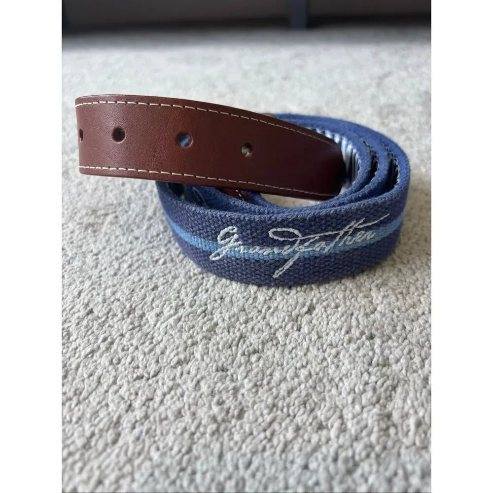 NWOT Peter Millar stitched “grandfather” belt, Sz 44, $198